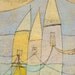 Original Small Mixed-Media Encaustic Painting Art w/ Collage & Oil Paint - Homes and Power Lines - to struggle carefully for closeness