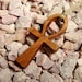 Ankh Cross Pendant / Cherry Wood / Eternal Life