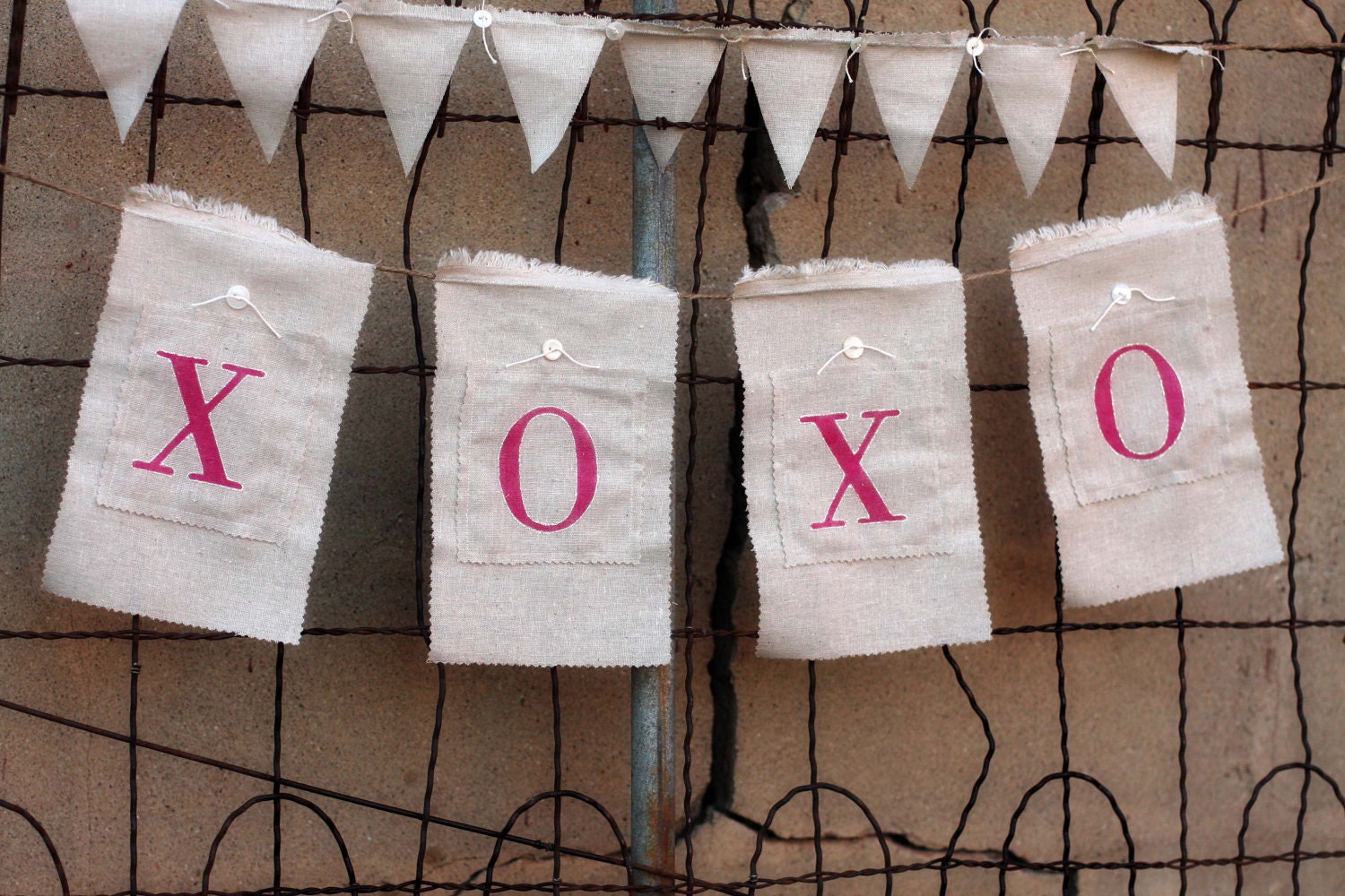 XOXO Fabric Banner