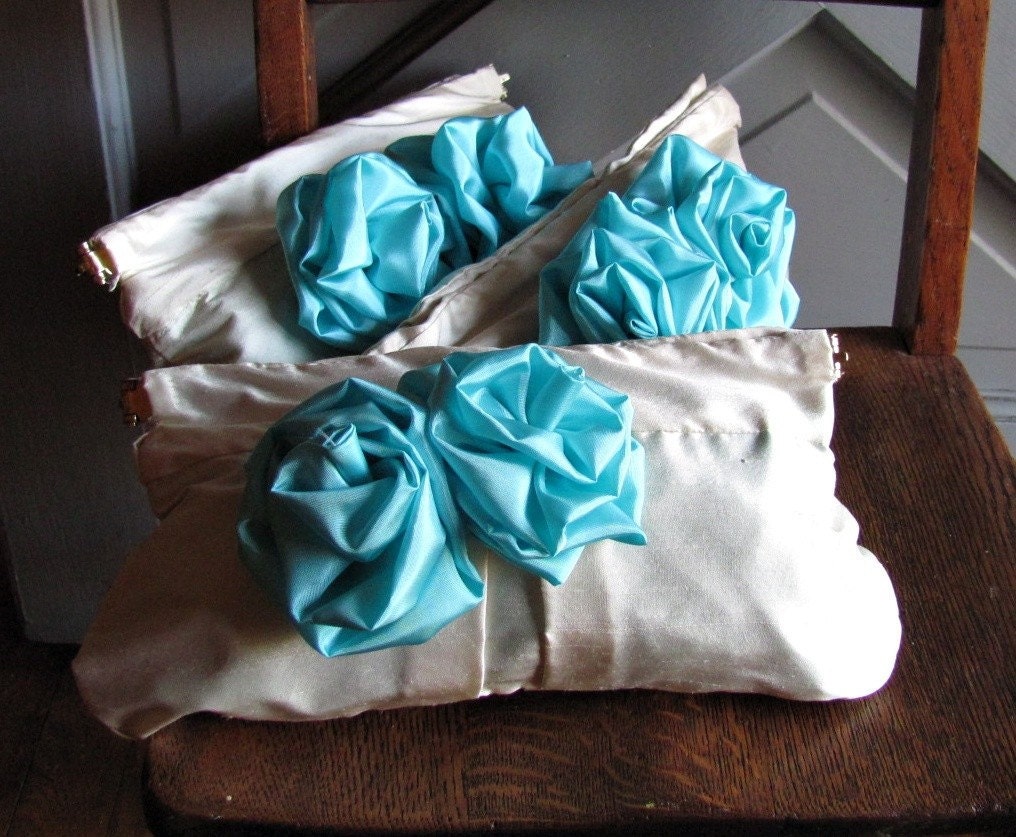 Custom Wedding Clutches - Set of Three - Bridesmaid Gift