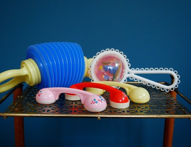 Vintage Collection of 5 Baby Toys
