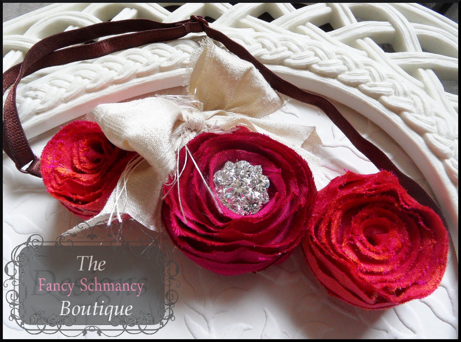 Fabric Flower Tutorial "Eva" Fabric Flower Pattern
