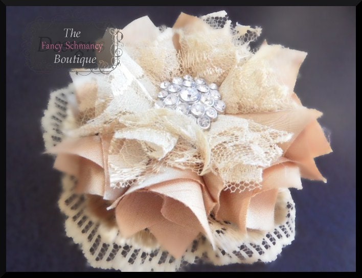 NO SEW Fabric Flower and Headband PDF Tutorial/ Pattern Pouting Princess/ Fancy Schmancy