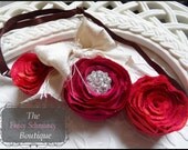 Fabric Flower Pattern "Eva" PDF NO SEW Fabric Flower Tutorial