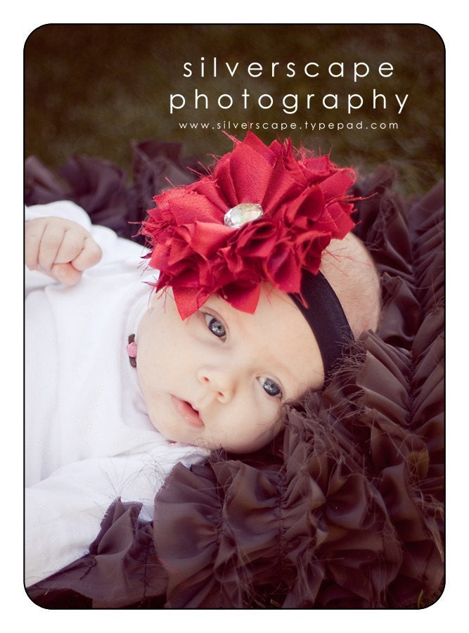 Fabric Flower and Headband Tutorial NO SEW "Pouting Princess" Fabric Flower