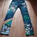 Hand Painted Snoopy Hippy Jeans