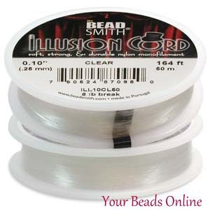 Monofilament Illusion Cord 0.10 Clear 50 yards or 150 ft Spool