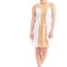Cocktail white dress - Golden sequin cocktail white dress/ Bridesmaid dress/ Maternity dress/ Elegant dress