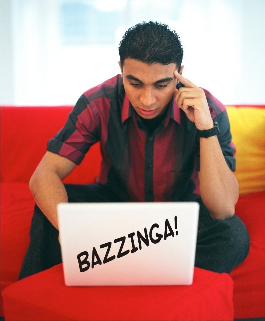 Bazzinga Laptop Decal sticker skins