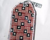 American Flag Bag Tag