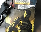 Recycled Comic Hanging ID,Bus or Metro Pass,Library Card Holder / Wallet