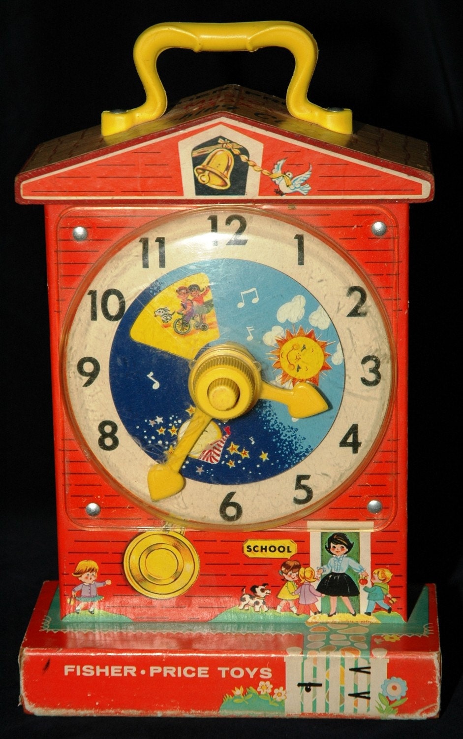 SALE Fisher Price Grandfather's Clock Vintage by MyHeirloomCharms