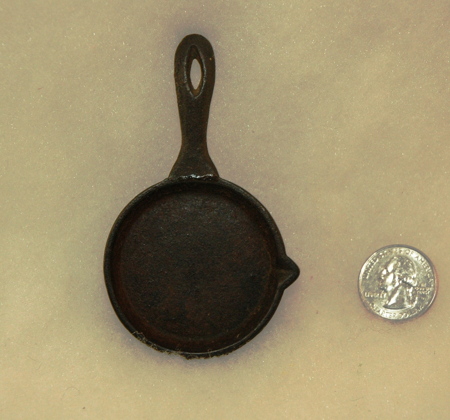 Vintage Toy Cast Iron Skillet Miniature by MyHeirloomCharms