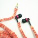 Tangle-Free  Earbud Cozy, Coral and Pink