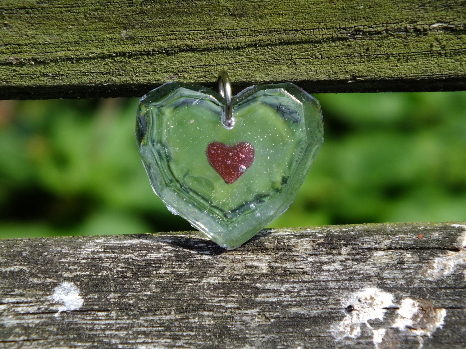 Legend of Zelda inspired Heart Piece Container Necklace