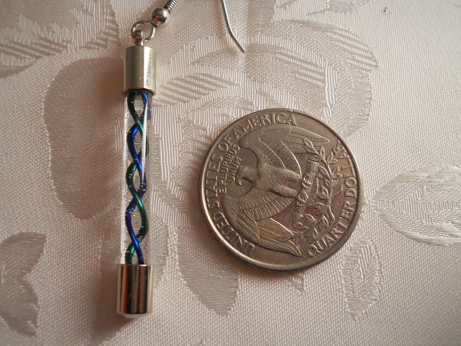 Super Mini Handblown Glass Resident Evil T Virus/Antigen Mixed Capsule Earrings