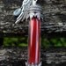 Final Fantasy Phoenix Down Necklace, Real Pewter Wing Accent and Gemstone Materia, Choose from 6 semi-precious stones