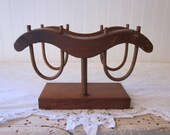 vintage Napkin Holder, Wood Yoke, Prairie, Farmhouse, Western, Ranch, Cowboy decor . Mail, CD Holder, Organizer