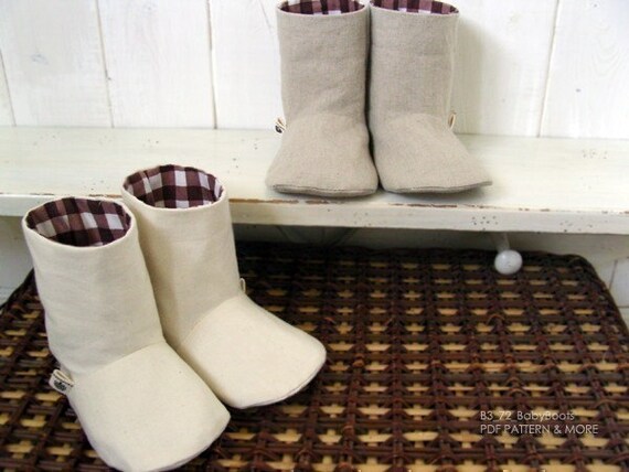 no 072 Charlie Baby Boots PDF Pattern