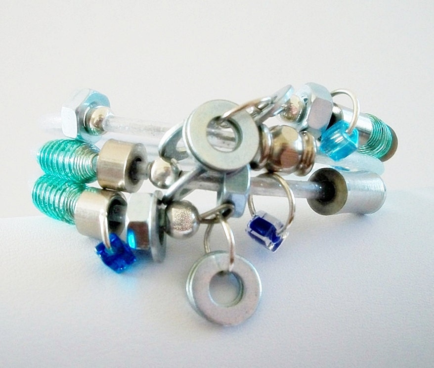 SALE Hardware Bracelet Nuts Washers Springs