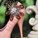 Flirty Shoe Clips. Statement Rhinestone Crystals, Bridal Bride Bridesmaid Fashion, Elegant Stylish Spring, Bronze Copper Golden