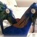 Shoe Clips Peacock Fan. Bride Bridal Bridesmaid, Birthday Engagement Gift, Sparkly Rhinestone Statement, Spring Hot Couture, Awards Glam