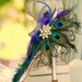 Shoe Clips Peacock Fan. Couture Bride Bridal Bridesmaid Gift, Diva Birthday, Rhinestone Crystals Flower, Statement Bachelorette Hen Party