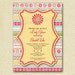 Colorful Daisy Ribbon Stripes Baby Shower Invitation - PRINTABLE INVITATION DESIGN