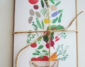 4 A6 endless harvest CARDS with kraft envelopes