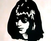Punk Rock Ramones - Joey Ramone tribute necklace in black stainless steel - musician jewelry