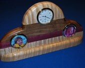 Custom Made Dresser or Desk Clock with photo frames