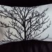 Lumbar pillow black tree silhouete Throw pillow cushion covers cases shams fabric covers UK designer fabric One 12 x 18 inch handmade