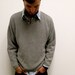 Mens Vintage Henley Sweater