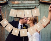 Just Married photo prop as seen in Gala Wedding Magazine