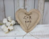 Heart Shaped ring bearer pillow