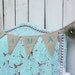Mama burlap banner with handmade birdnest