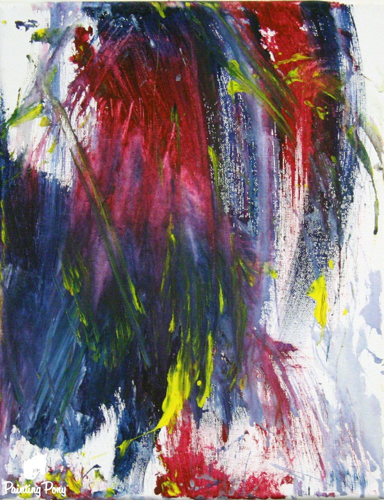 SALE Remember Original Painting from Pony Artist Minnow // Abstract Art