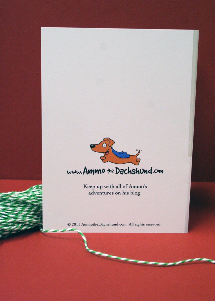 SALE Dachshund Santa Boxed Christmas Cards