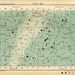 star map 59 original antique print