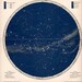 1903 star map of the southern skies original antique celestial print
