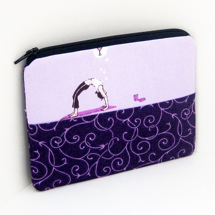 Small Zipper Pouch YOGA THOUGHTS