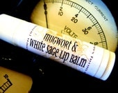 white sage and mugwort lip balm. organic when possible. always from the earth
