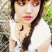 lace up leather hair cuff. brown with butterfilies