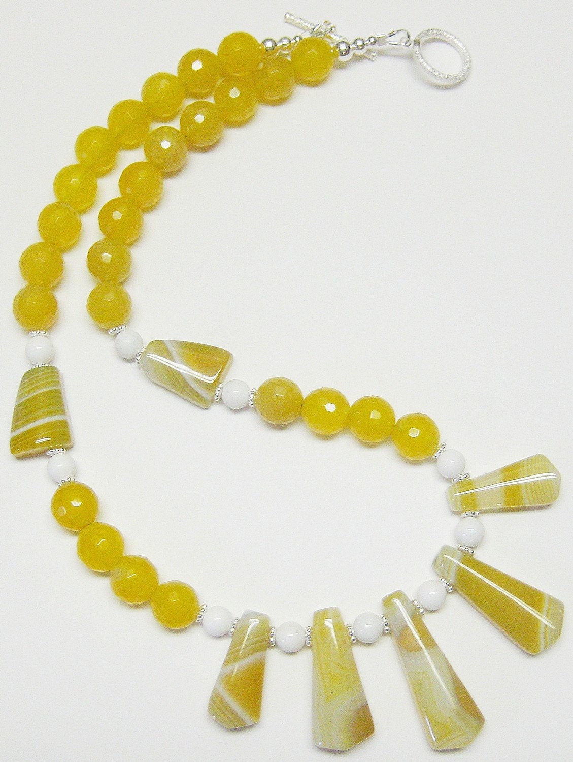 Golden Yellow Agate Necklace