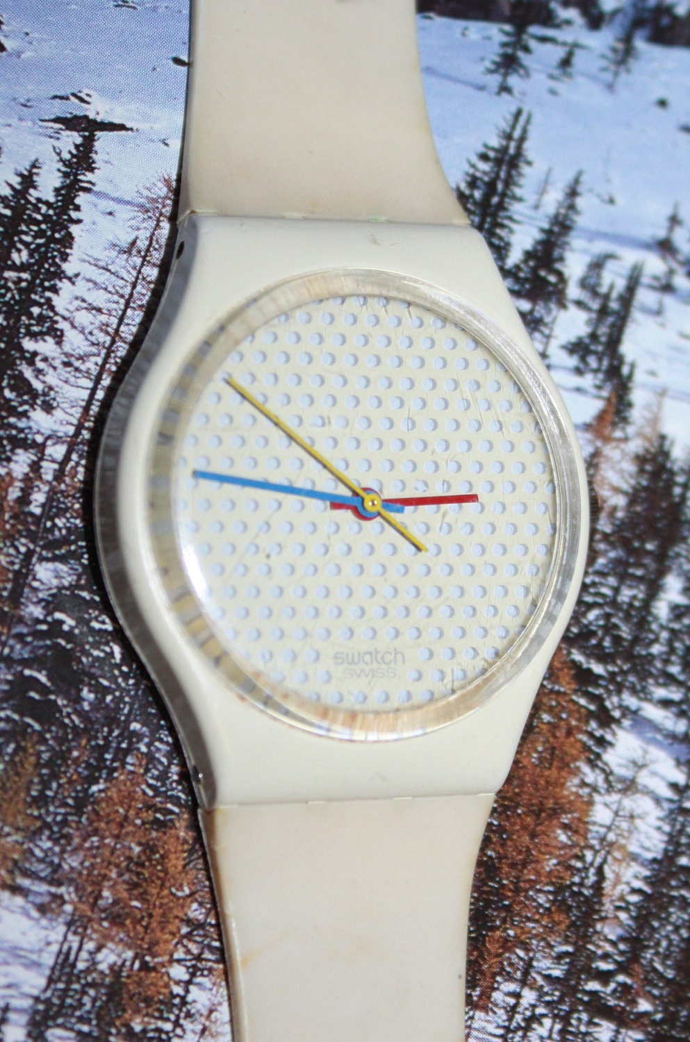 Vintage Ping Pong White SWATCH Watch-1986