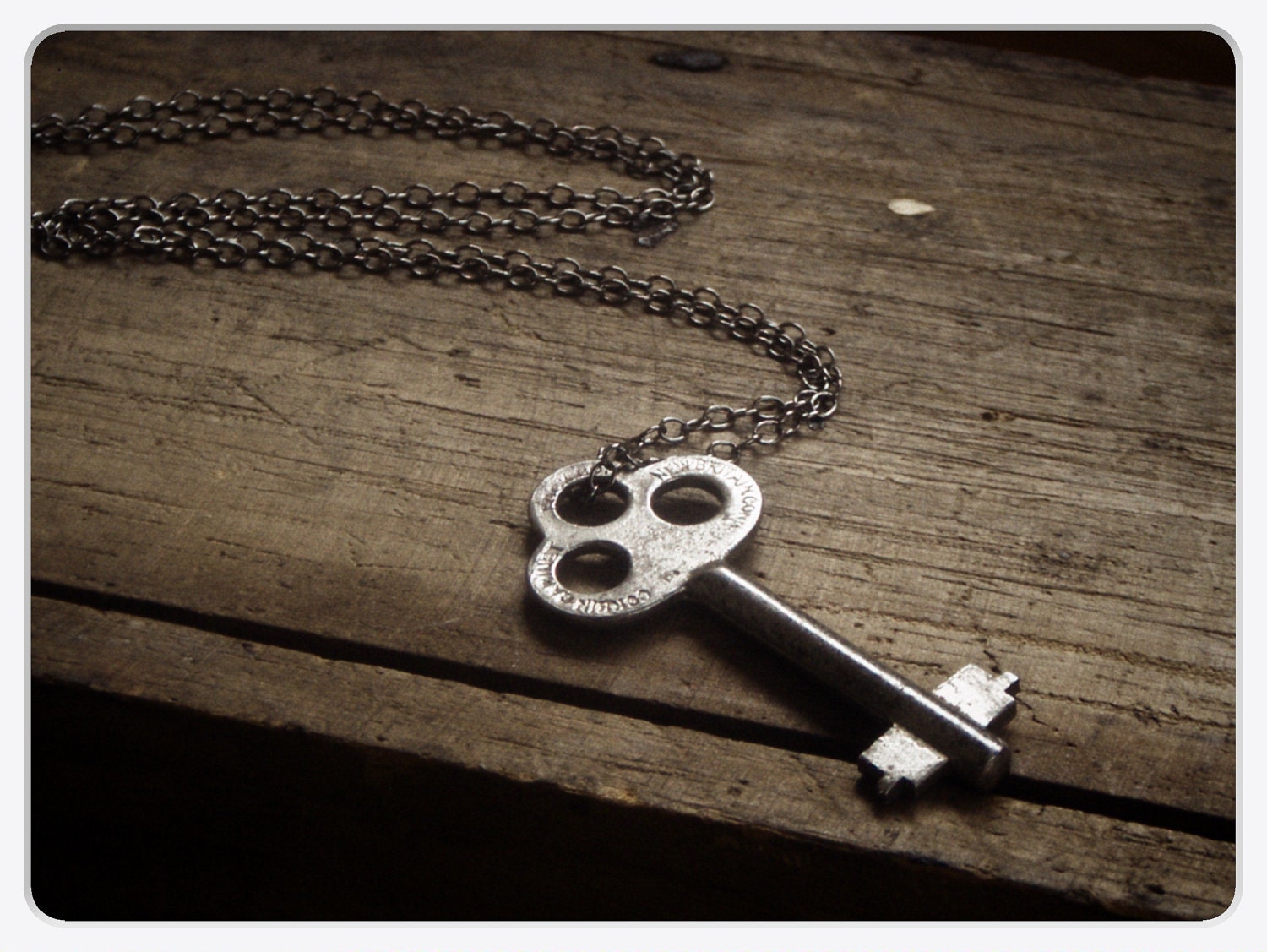 Stockholm Syndrome. Antique Key necklace. Unisex