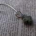Sale- As Luck Would Have it. Clover Green 3 leaf clover Serpentine Single earring- unisex