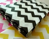 BLACK and White Chevron Stripe Pattern 2.75 x 4 in Favors Gift Bag - Packet of 20