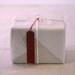 Japanese Wax Paper Hang Tag Brown and Deep Red Set of 10