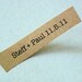 Custom Wedding Save the Date Stickers - Kraft Personalized wedding favor stickers - 104